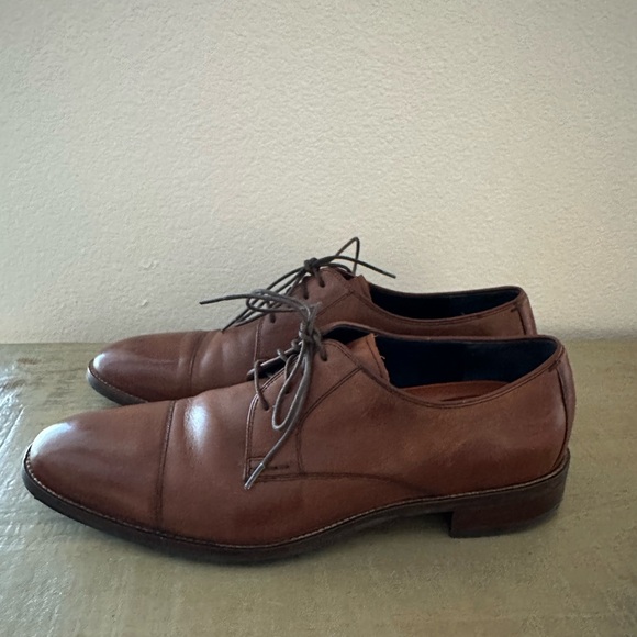 Cole Haan Men’s‎ Lenox Hill Cap Toe Oxford British Tan Leather Shoes 12 M